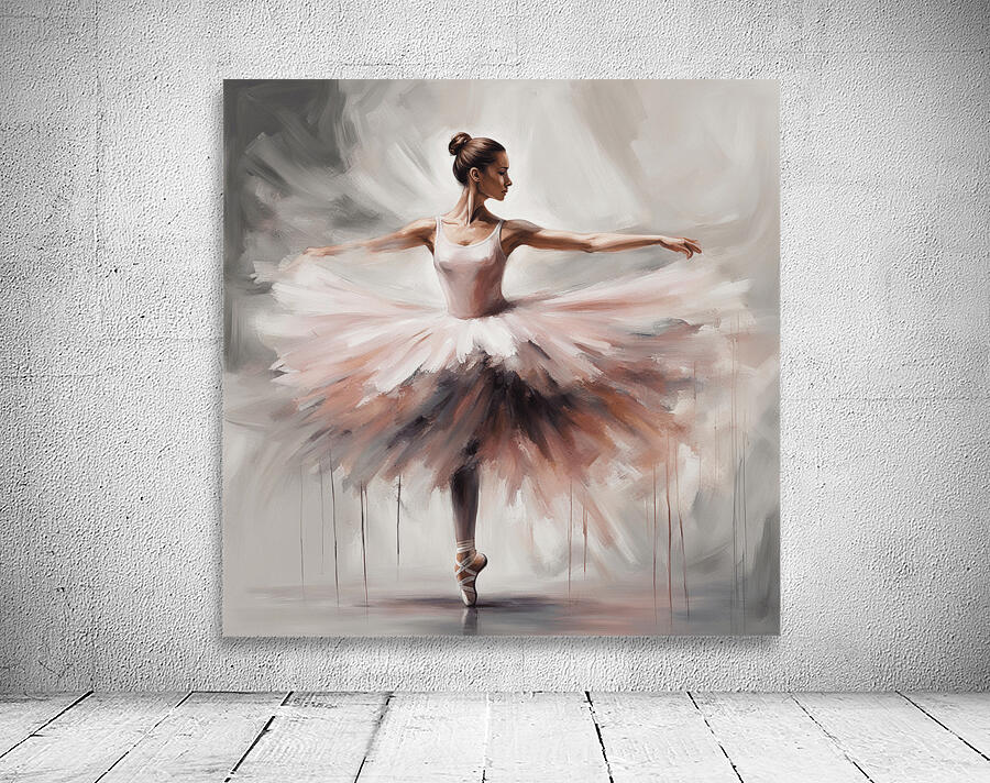 AI art new impressionism ballerina 4 by TOPARTGALLERY Wall Art