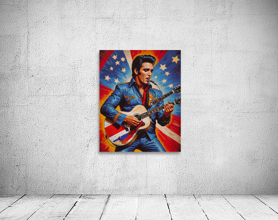 AI Art Pop Art Superstars Elvis Presley 6 by TOPARTGALLERY Wall Art