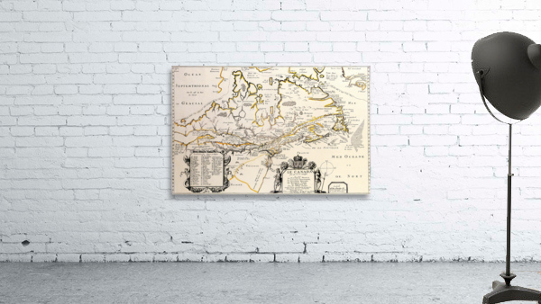 Old Map 51 Wall Preview