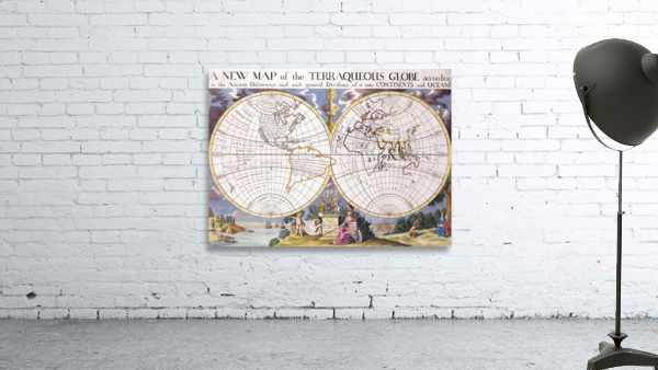 Old Map 61 Wall Preview