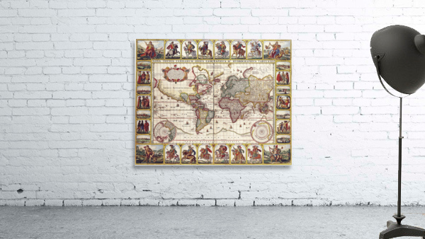 Old Map 83 Wall Preview