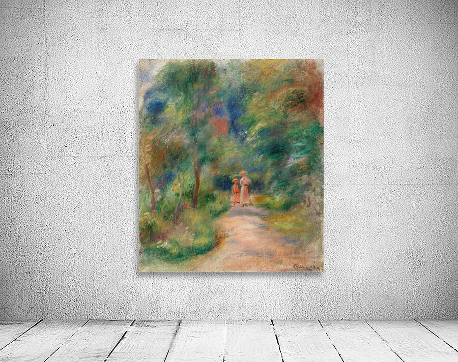 Pierre Auguste Renoir 1841 1919 Two Figures on a Path Deux figures dans un sentier 1906 Wall Preview