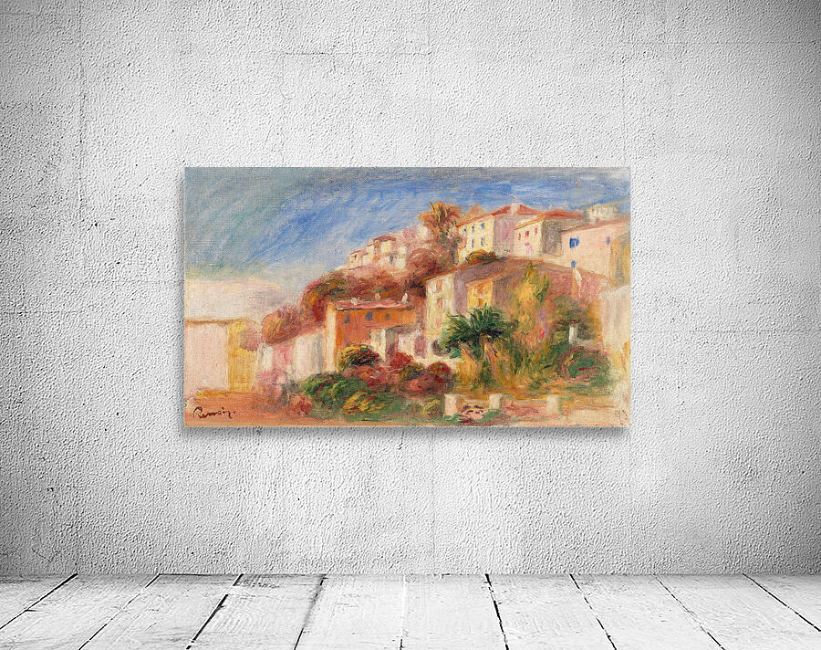 Pierre Auguste Renoir 1841 1919 View from the Garden of the Post Office Cagnes Village vu du jardin de la poste Cagnes 1908 Wall Preview