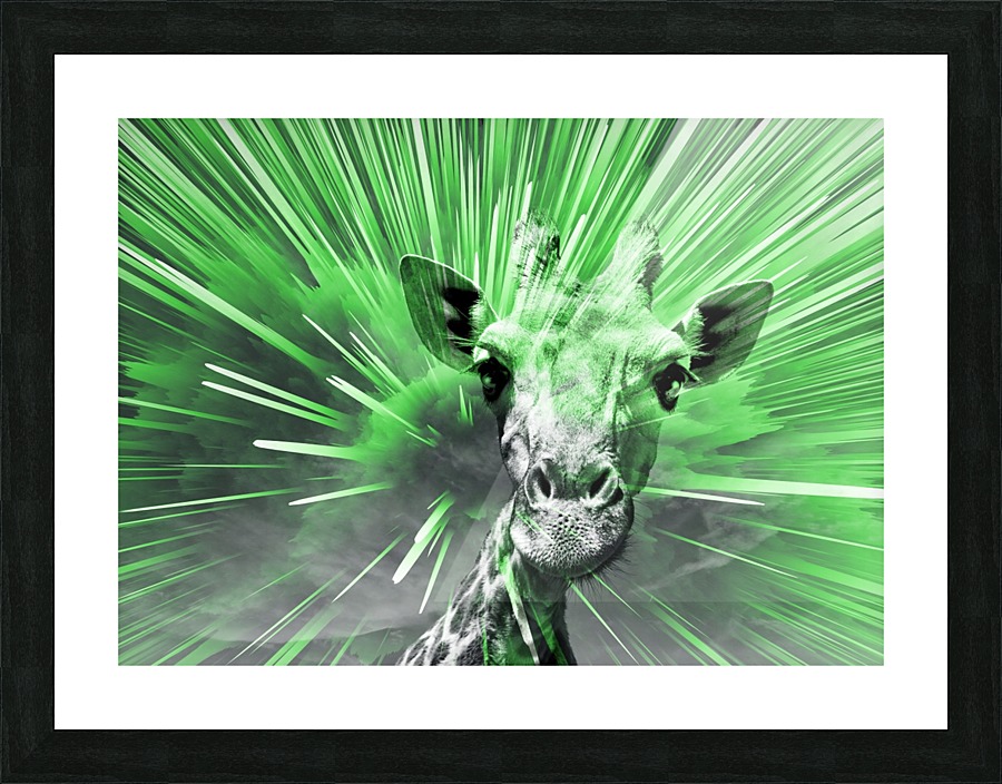 Giraffe pop 4   Picture Frame print