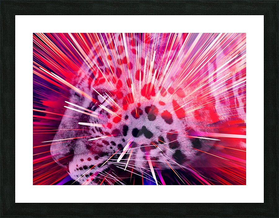 Leopard pop 6 Picture Frame print