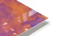 White Rhino orange purple HD Metal print