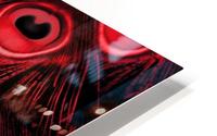 Peacock Feather black red HD Metal print
