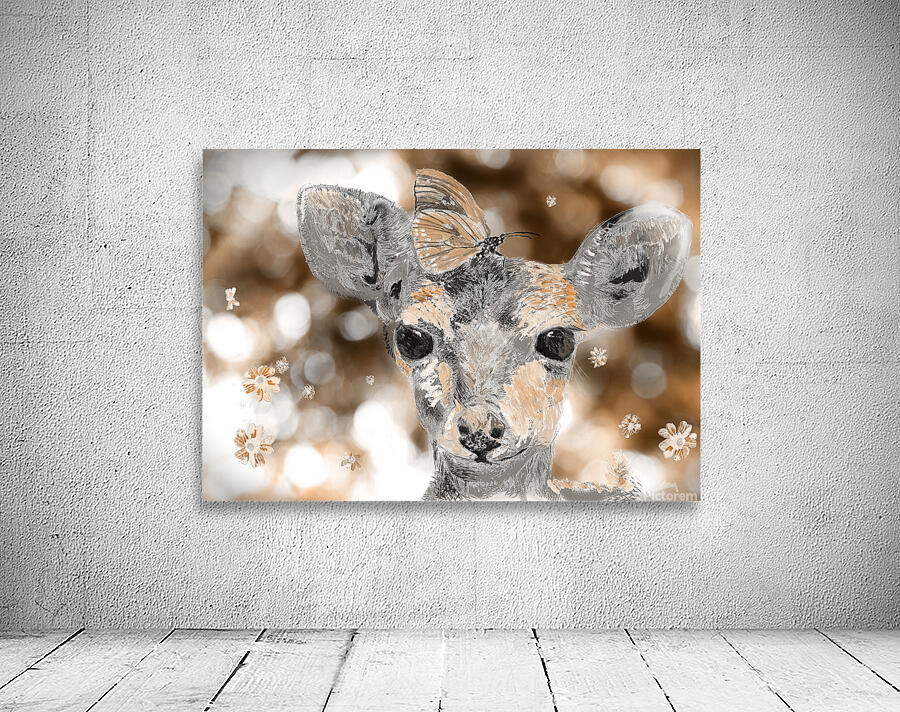 Baby Deer brown Wall Preview