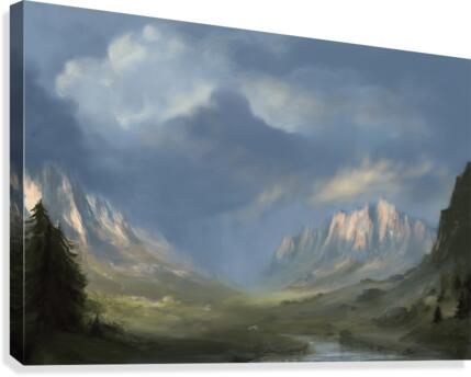 The Green Valley Canvas Print