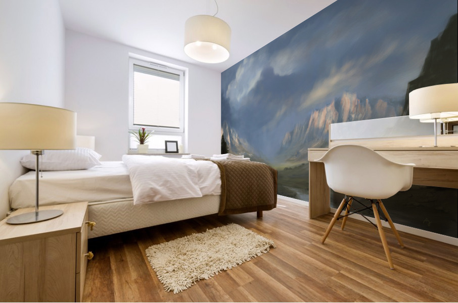 The Green Valley Mural print