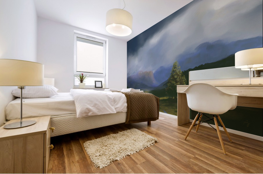 Rainy Day Mural print