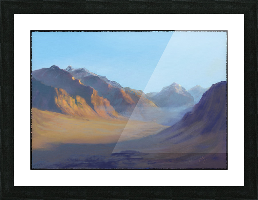 Sunset in the Desert Picture Frame print