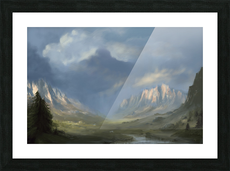 The Green Valley Picture Frame print