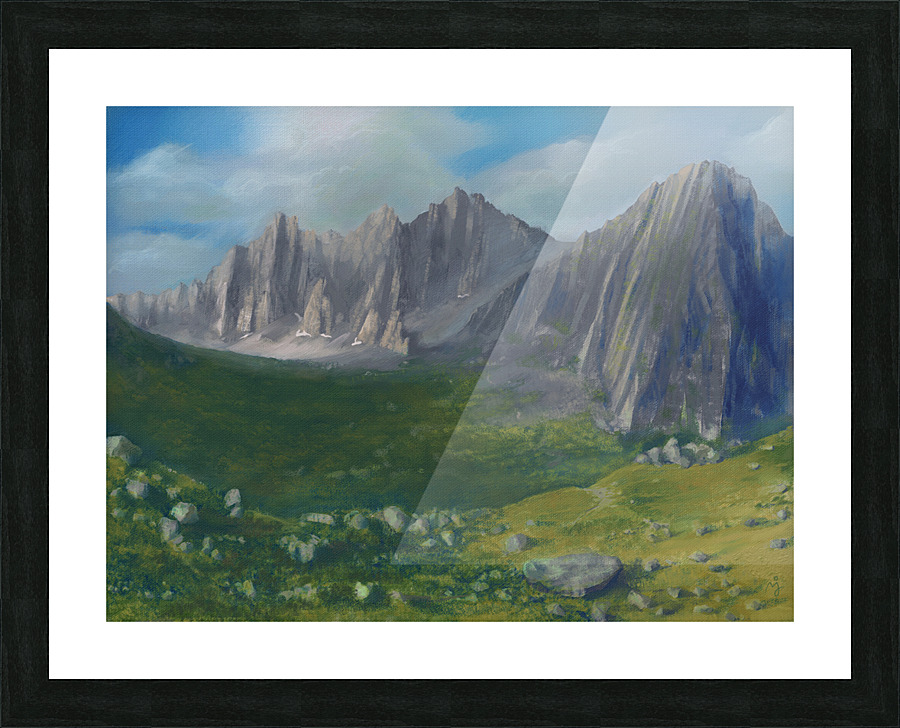 The Pass  Picture Frame print