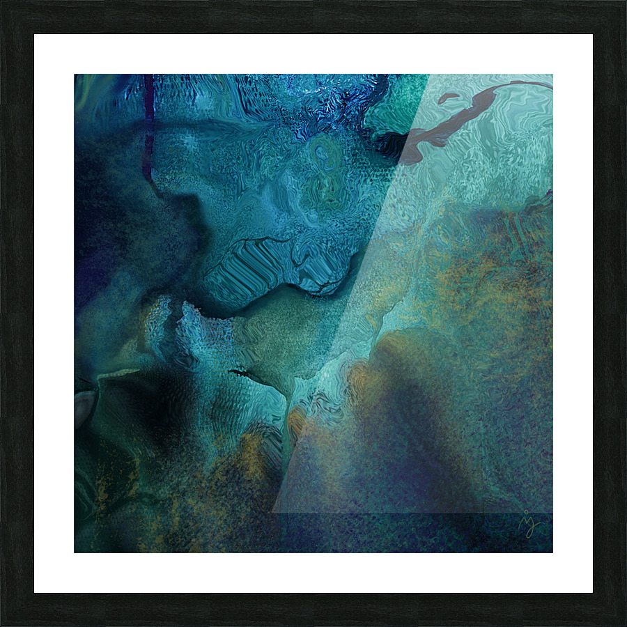 Flowing Gold Picture Frame print