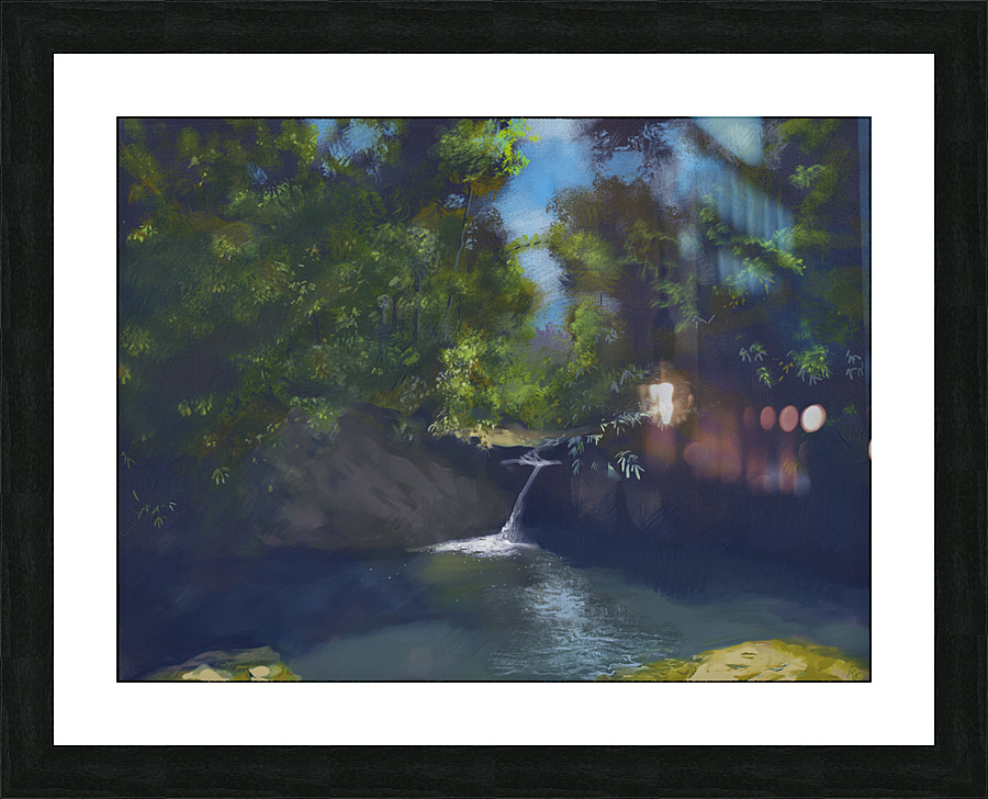 Small Waterfall Picture Frame print