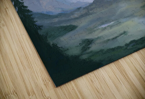 Sunset on the Valley  Janie Molard puzzle