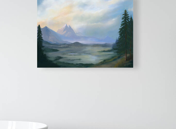 Sunset on the Valley  Reproduction
