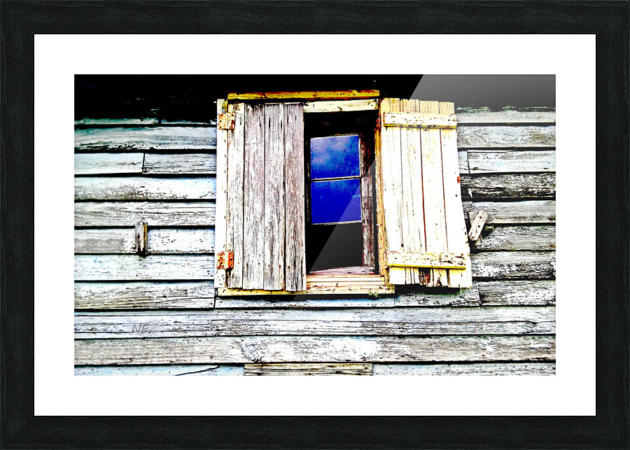 Window Shutters Picture Frame print