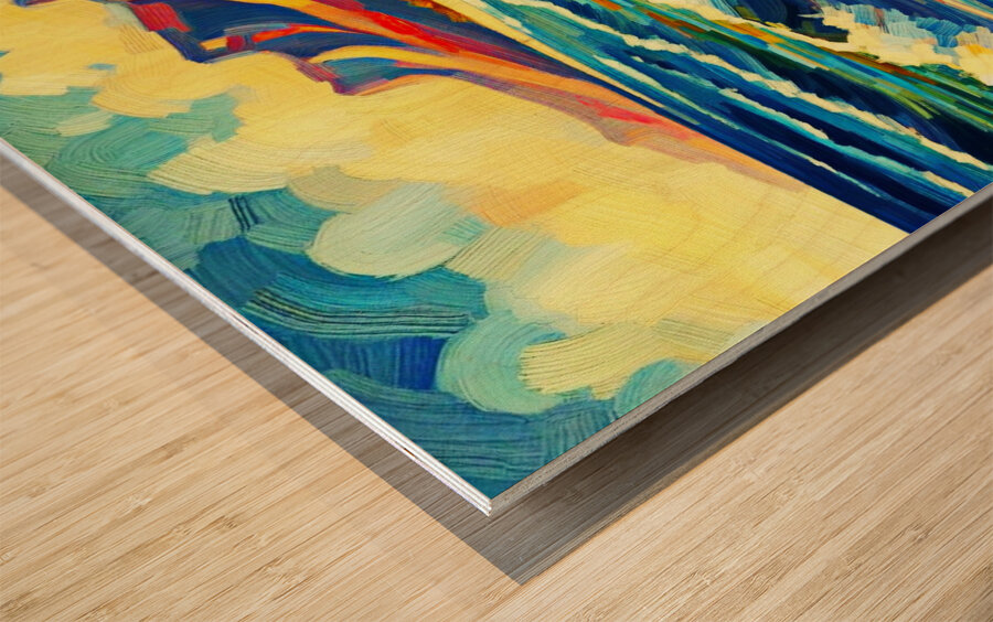 Nu Expressionism Wood print