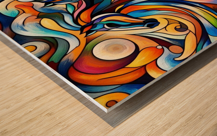  Nu Expressionism Wood print