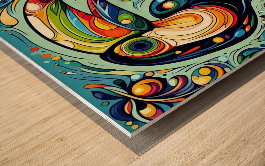 Nu Expressionism  Wood print