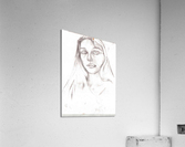 artist selfportrait Acrylic Print