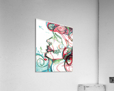 PunkyFemaleFace Acrylic Print