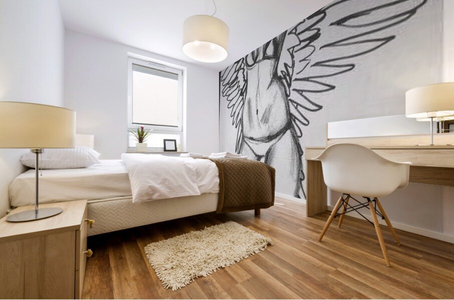 angel figure 8 Mural print
