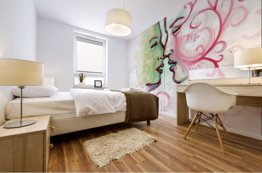 Kiss 2 Mural print