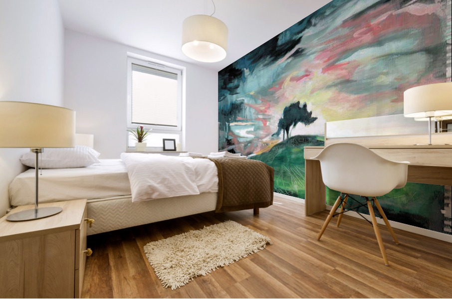 TreeLandscape3Contrast Mural print