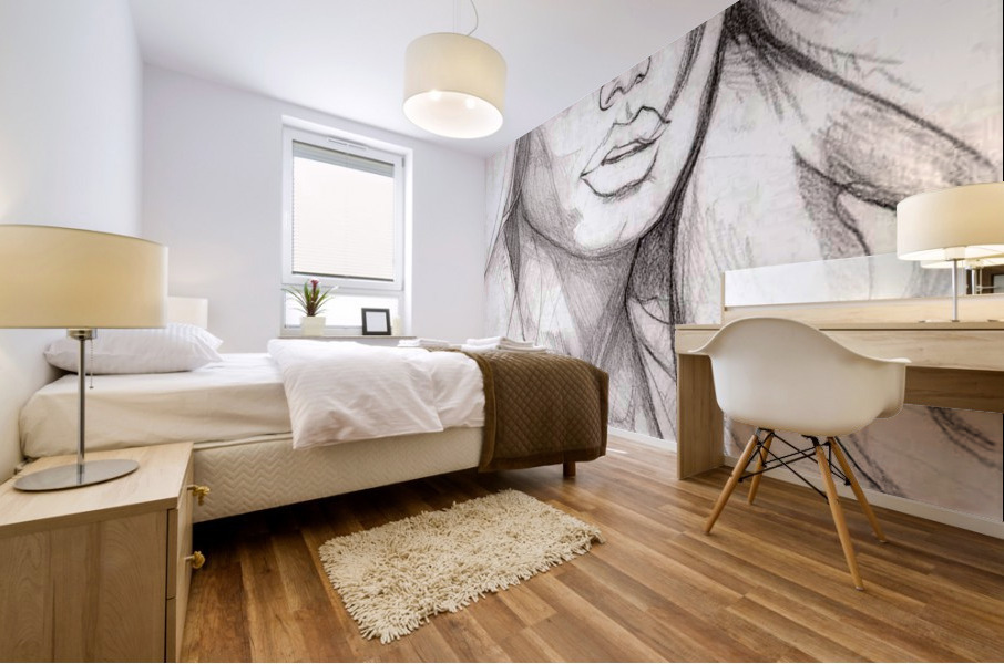 femaleface Mural print