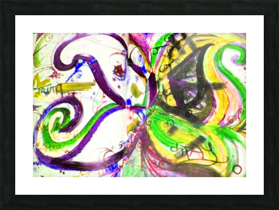 art1Butterflypurple Picture Frame print