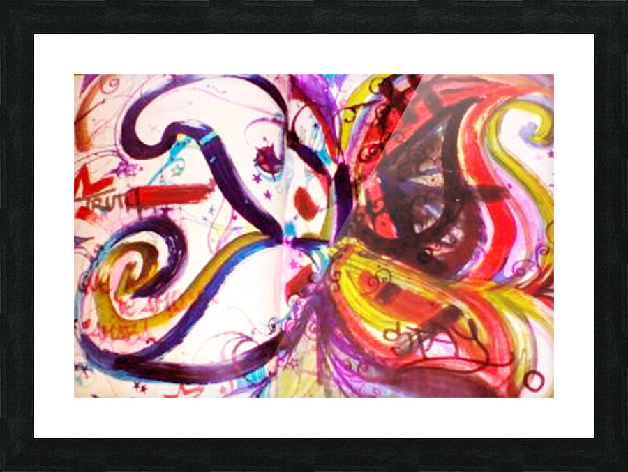 art1Butterflyred Picture Frame print