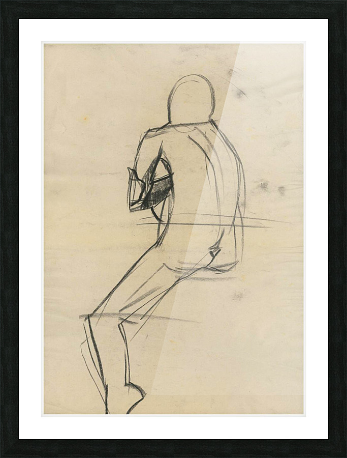figure study 1 Picture Frame print
