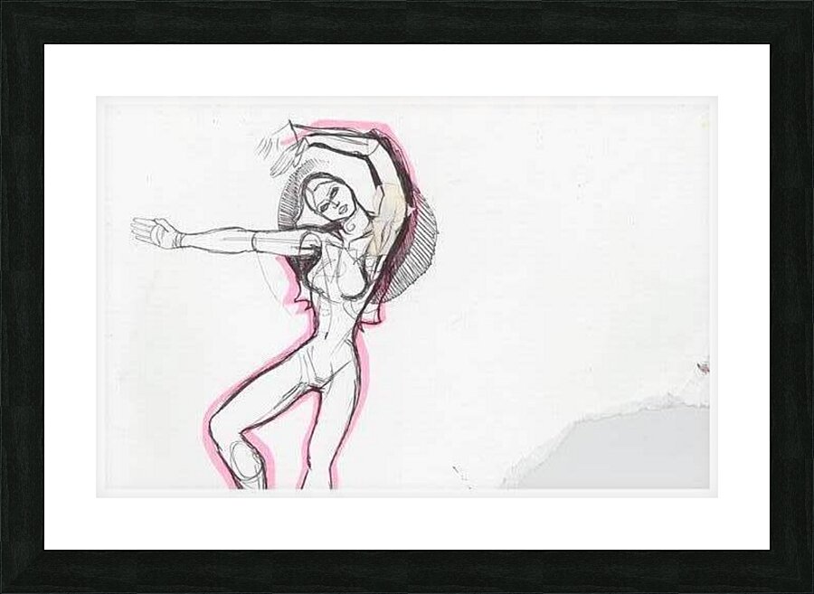 female figure 2 Picture Frame print