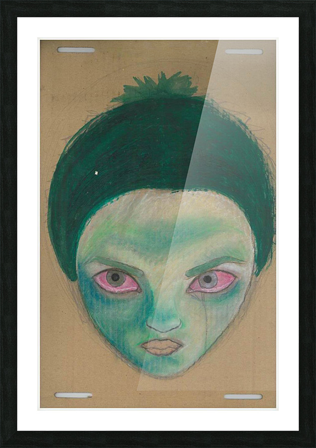 Green Picture Frame print