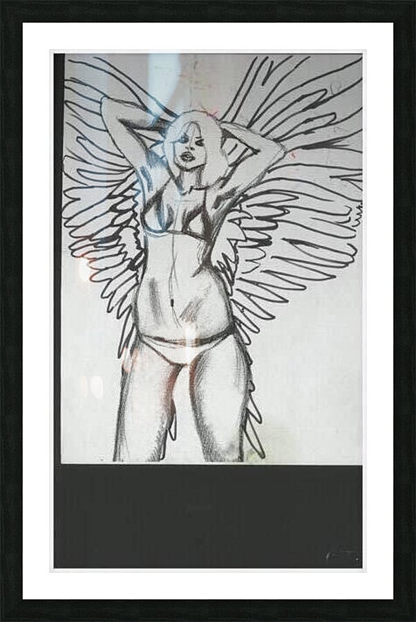 angel figure 8 Picture Frame print