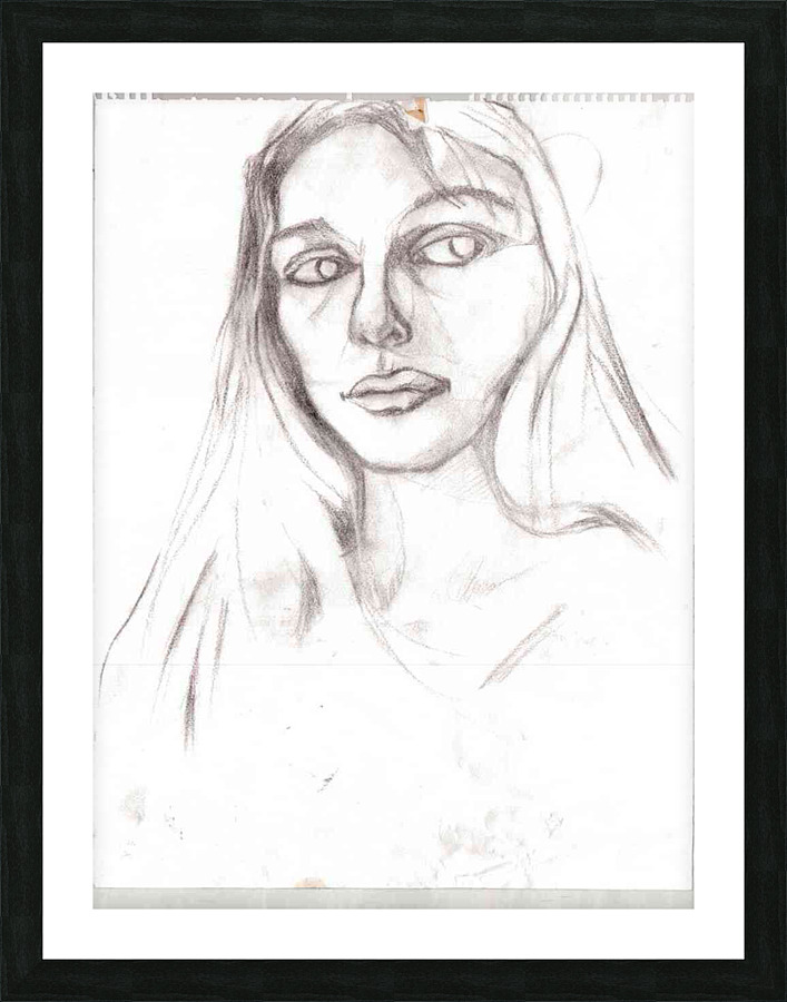 artist selfportrait Picture Frame print