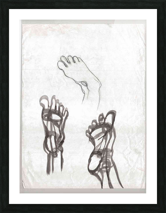 feet study Picture Frame print