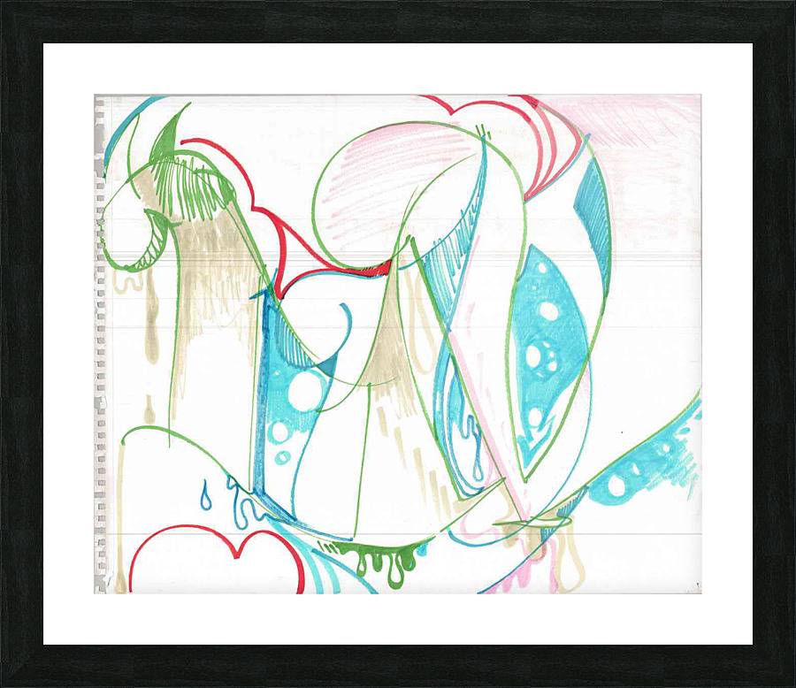 Luv 3 Picture Frame print