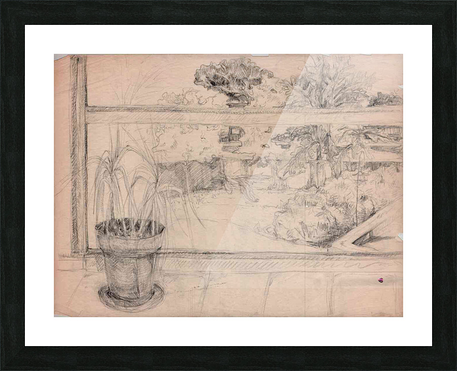 Window Landscape Picture Frame print