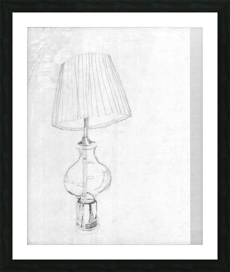 Lamp Picture Frame print