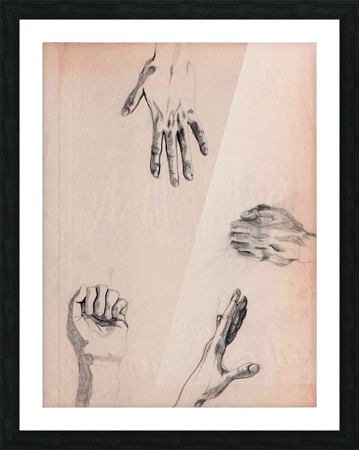 Hands Study 4 Picture Frame print