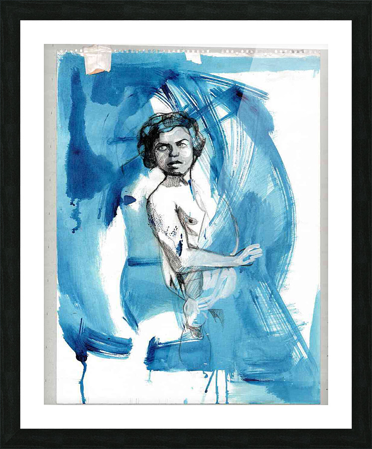 Kid Jesus Picture Frame print