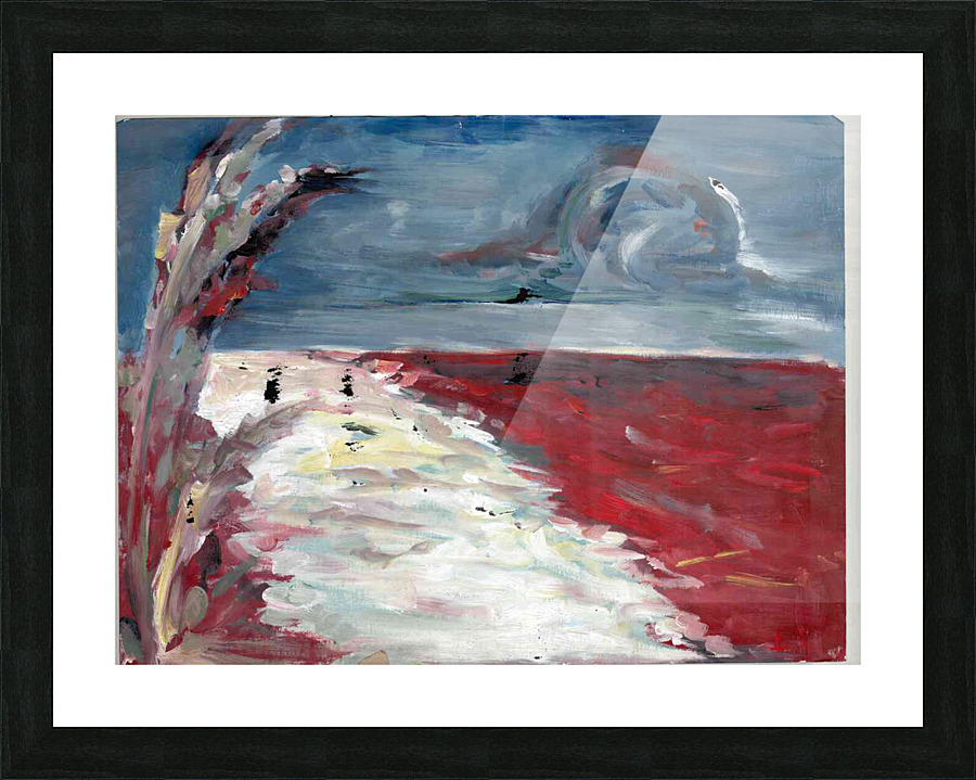 Red Beach Picture Frame print