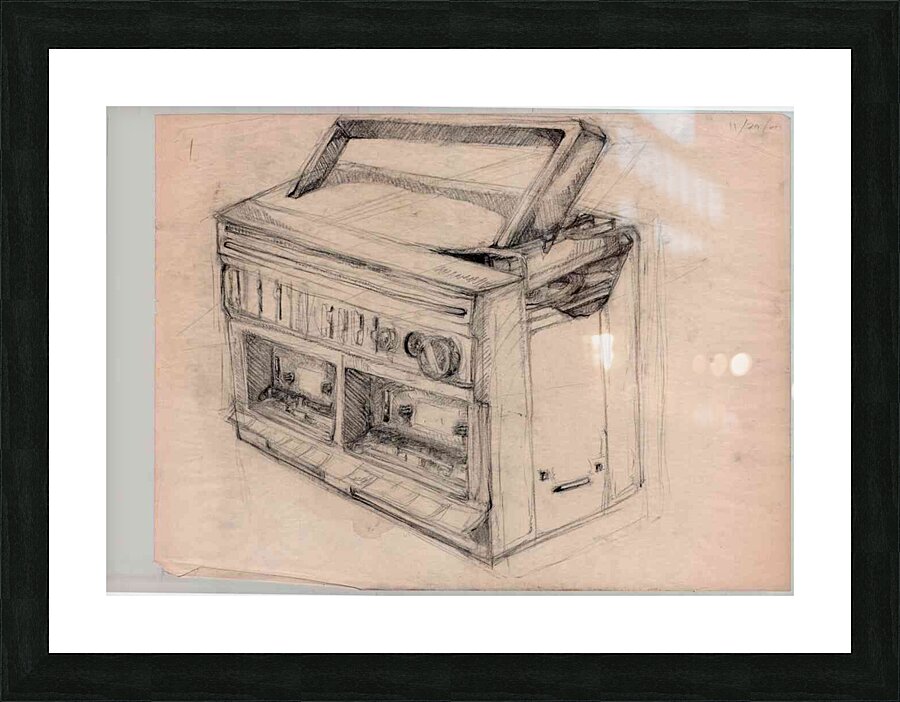CassetteRadio Picture Frame print