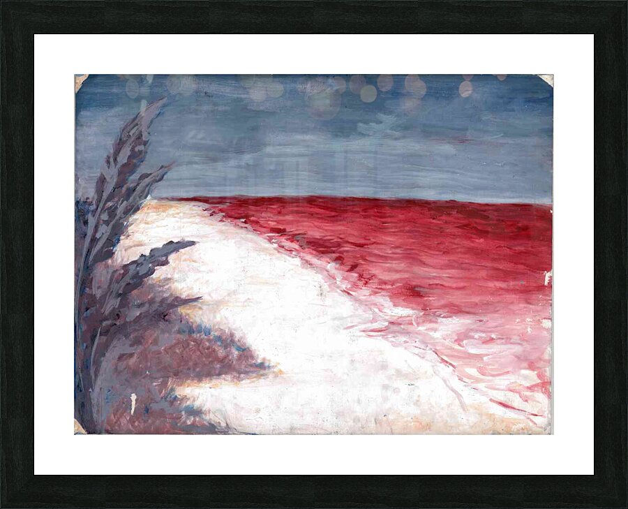 RedBeach2 Picture Frame print