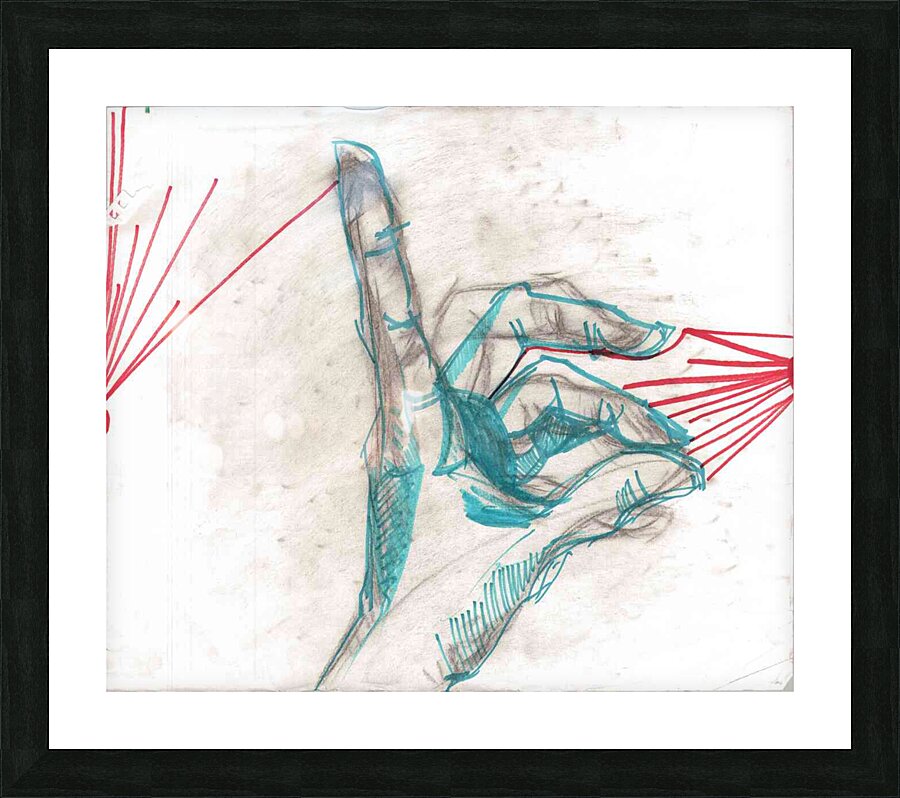 Hand2 Picture Frame print