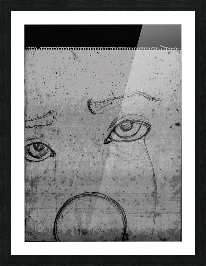 Clowncry2 Picture Frame print